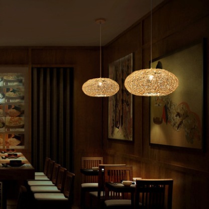 ペンダントライト ラタン 籐 和風 和室 籐編み ダイニング おしゃれ 1灯 口金E26 LED対応 モダン シンプル デザイン 照明 天井照明 シェードランプ ライト 玄関 リビング 寝室 洗面所 居間用 キッチン  引掛けシーリング 送料無料