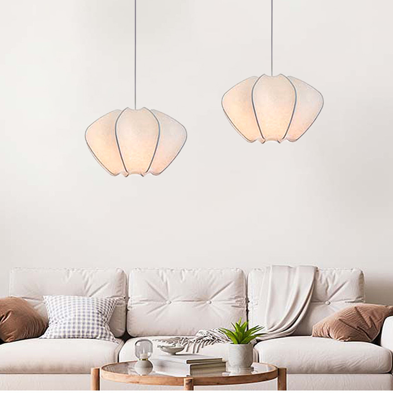 ペンダントライト ダイニング 北欧  織物 ダクトレール用 アイアン 花 1灯 E26口金 led モダン シンプル レトロ デザイン 天井照明 フランス風 リビング トイレ 寝室 洗面所 居間用 キッチン 食卓用 可愛い 階段 和風 自然 乙女心 フラワー 蚕糸
