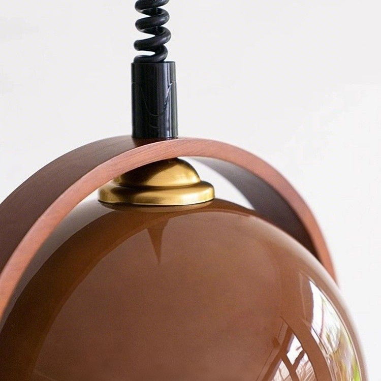 ペンダントライト おしゃれ ガラス レトロ 木 1灯 吊下げ灯 天井照明 間接照明 北欧 LED電球 洋風 キッチン 照明器具 トイレ 階段 引掛シーリング ダクトレール 電気 モダン シンプル かわいい リビング ダイニング インテリア照明 食卓 和室 癒やし 省エネ