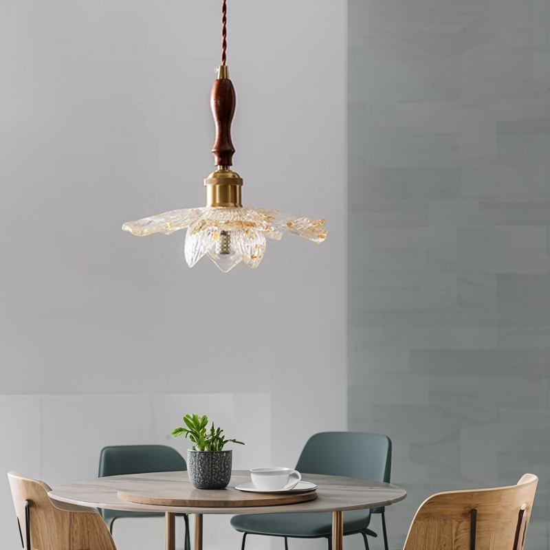 ペンダントライト 北欧 ダイニング ガラス 花 花びら スチール おしゃれ 1灯 口金E26 LED対応 モダン シンプル デザイン 照明 天井照明 子供部屋 玄関 リビング 寝室 洗面所 居間用 キッチン 簡単取付 引掛けシーリング ダクトレール