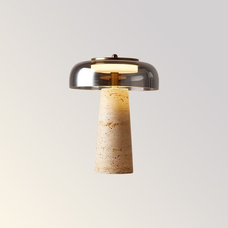 テーブルライト おしゃれ 天然大理石 マーブル ガラス ベッドライト 寝室 LED対応 間接照明 ホテル インテリア