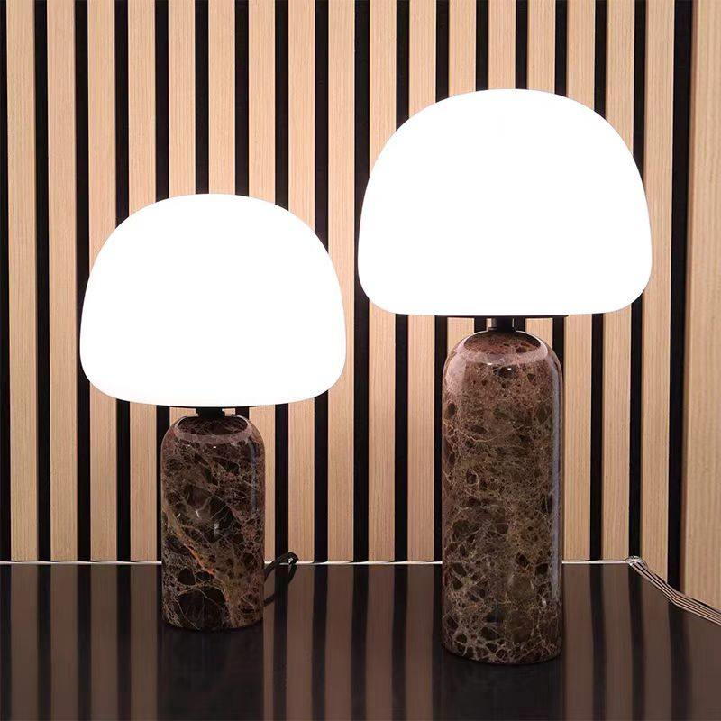 Crystal Hotel テーブルライト おしゃれ 天然大理石 マーブル ガラス ベッドライト 寝室 LED対応 間接照明 ホテル インテリア