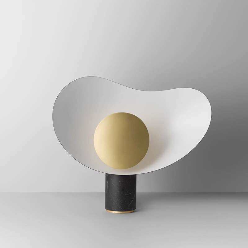 Crystal Hotel テーブルライト おしゃれ 天然大理石 マーブル ベッドライト 寝室 LED対応 間接照明 ホテル インテリア