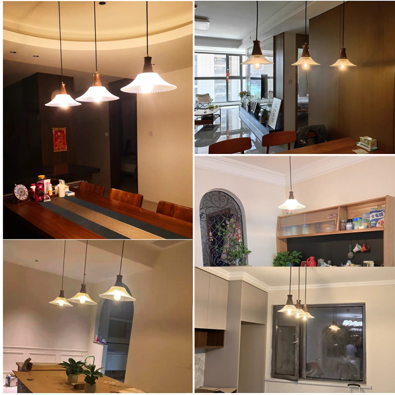 ペンダントライト おしゃれ ガラス 木 レトロ 1灯 吊下げ灯 天井照明 間接照明 北欧 LED電球 洋風 キッチン 照明器具 トイレ 階段 引掛シーリング ダクトレール 電気 モダン シンプル  リビング ダイニング インテリア照明 食卓 和室 癒やし 省エネ