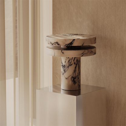 テーブルライト おしゃれ 天然大理石 マーブル ベッドライト 寝室 LED対応 間接照明 ホテル インテリア