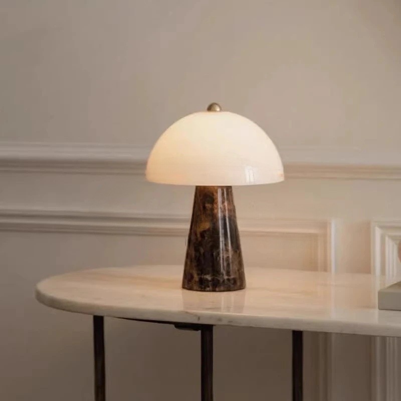 Crystal Hotel テーブルライト おしゃれ 天然大理石 マーブル ベッドライト 寝室 LED対応 間接照明 ホテル インテリア