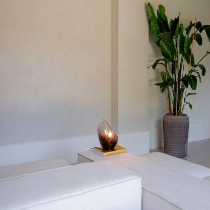 Crystal Hotel テーブルライト おしゃれ ガラス アイアン ベッドライト 寝室 LED対応 間接照明 ホテル インテリア