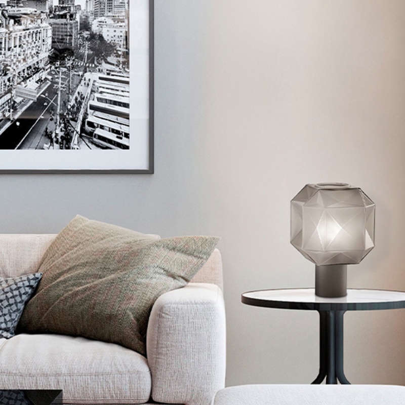 Crystal Hotel テーブルライト おしゃれ ガラス アイアン ベッドライト 寝室 LED対応 間接照明 ホテル インテリア