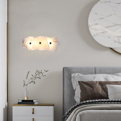 Crystal Hotel ウォールライト ブラケットライト 大理石調ストーン インテリア 天然石 おしゃれ LED光源内蔵 電球色