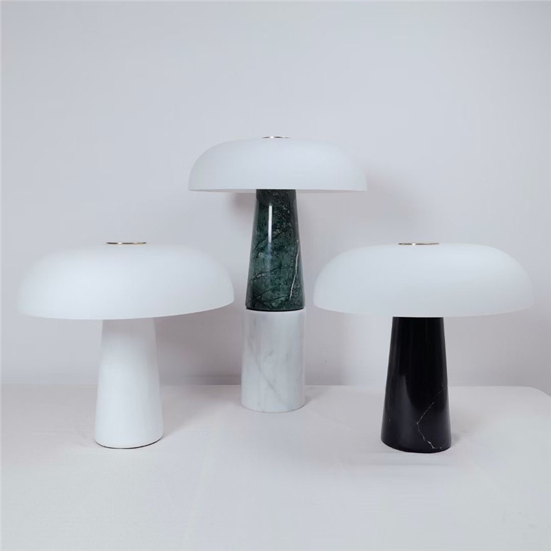 Crystal Hotel テーブルライト おしゃれ 天然大理石 マーブル ガラス ベッドライト 寝室 LED対応 間接照明 ホテル インテリア