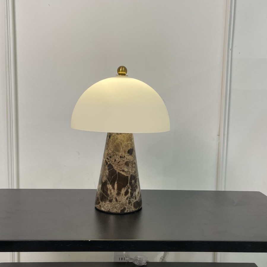 Crystal Hotel テーブルライト おしゃれ 天然大理石 マーブル ベッドライト 寝室 LED対応 間接照明 ホテル インテリア