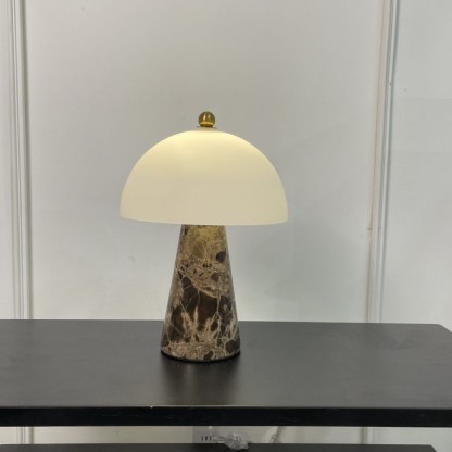 Crystal Hotel テーブルライト おしゃれ 天然大理石 マーブル ベッドライト 寝室 LED対応 間接照明 ホテル インテリア