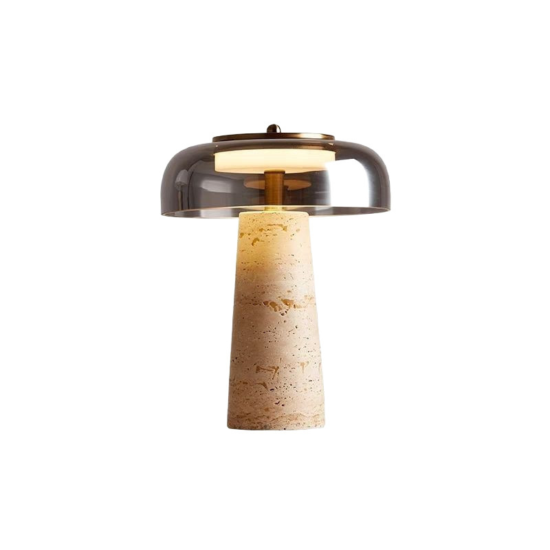 テーブルライト おしゃれ 天然大理石 マーブル ガラス ベッドライト 寝室 LED対応 間接照明 ホテル インテリア