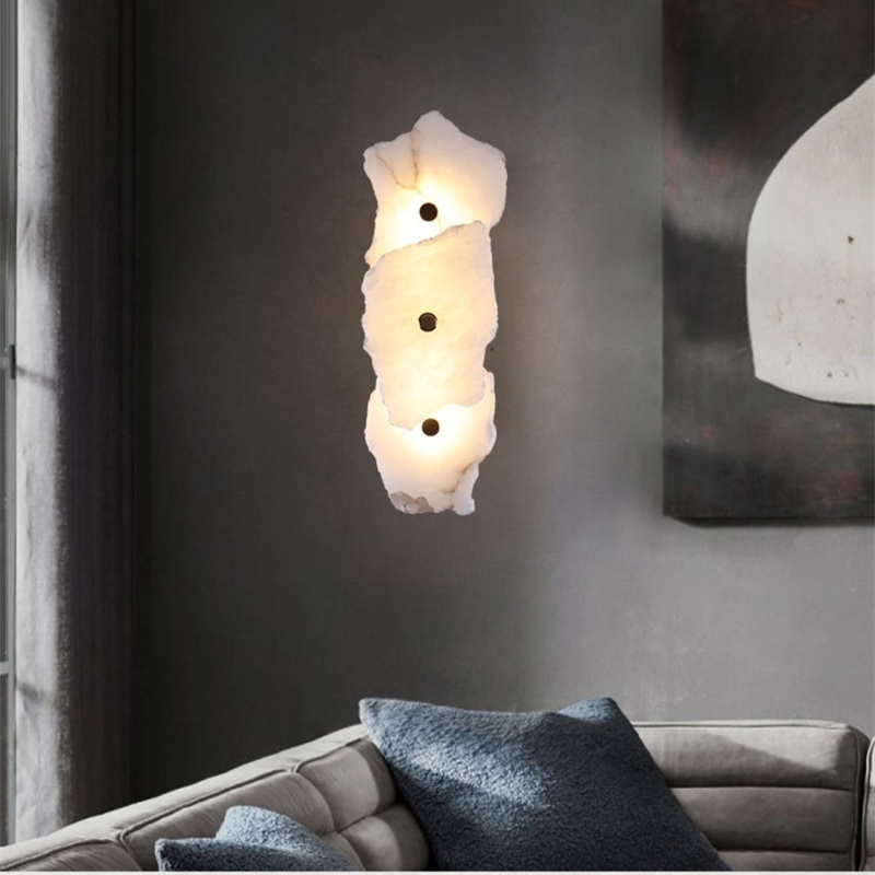 Crystal Hotel ウォールライト ブラケットライト 大理石調ストーン インテリア 天然石 おしゃれ LED光源内蔵 電球色