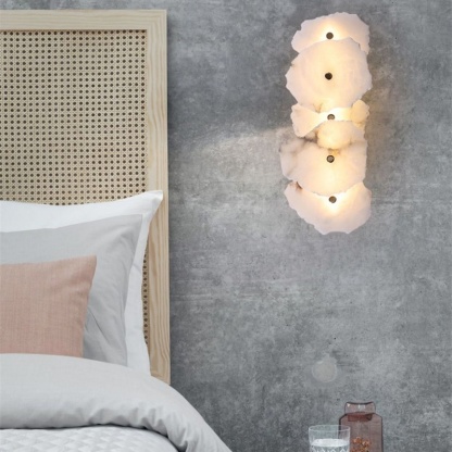 Crystal Hotel ウォールライト ブラケットライト 大理石調ストーン インテリア 天然石 おしゃれ LED光源内蔵 電球色