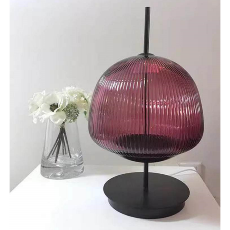 Crystal Hotel テーブルライト おしゃれ ガラス アイアン ベッドライト 寝室 LED対応 間接照明 ホテル インテリア