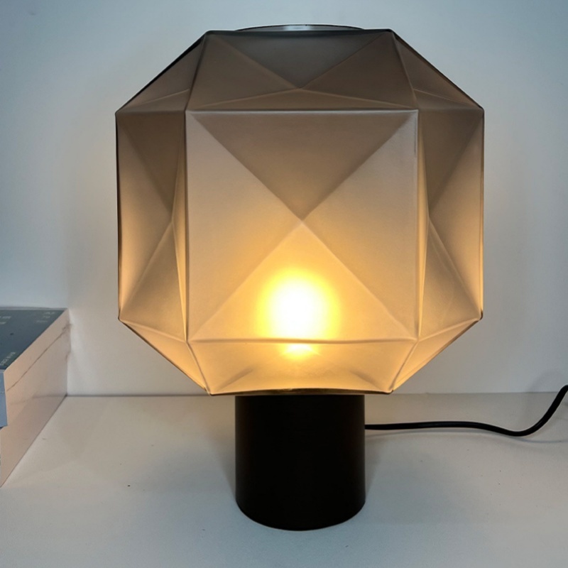 Crystal Hotel テーブルライト おしゃれ ガラス アイアン ベッドライト 寝室 LED対応 間接照明 ホテル インテリア