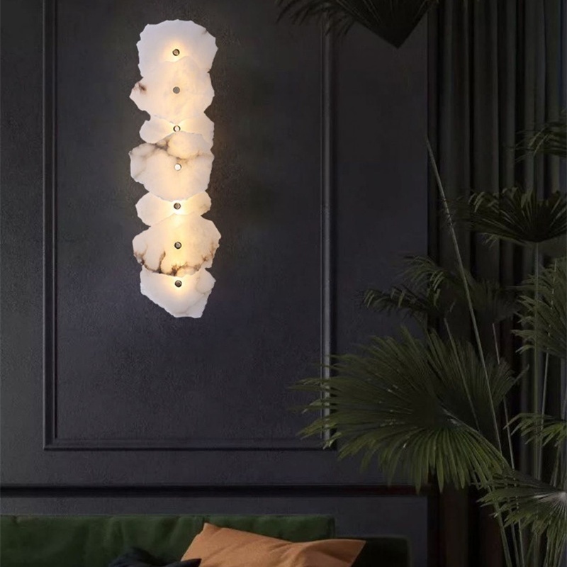 Crystal Hotel ウォールライト ブラケットライト 大理石調ストーン インテリア 天然石 おしゃれ LED光源内蔵 電球色