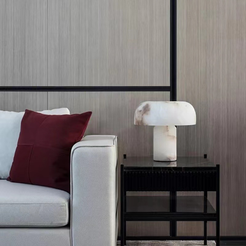 テーブルライト おしゃれ 天然大理石 マーブル ベッドライト 寝室 G9*3 LED対応 間接照明 ホテル インテリア