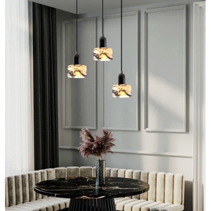 ペンダントライト 大理石 天然の石 ダイニング レトロで和モダンな吊り下げ照明