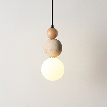ペンダントライト 北欧 ダイニング 木 黄洞石 おしゃれ 1灯 口金E26 LED対応 モダン シンプル デザイン 照明 天井照明 シェードランプ ライト 玄関 リビング 寝室 洗面所 居間用 キッチン 簡単取付 引掛けシーリング おしゃれ ダクトレール