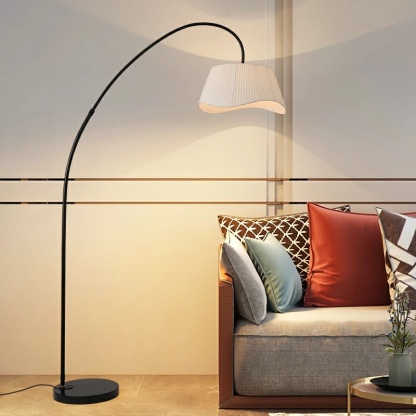 フロアライト アーチ 照明 おしゃれ 布 間接照明 照明器具 スタンドライト ルームライト 北欧 シンプル ナチュラル アンティーク クラシック リビング 寝室 書斎 一人暮らし かわいい インテリア ライト アーチ