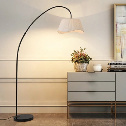 フロアライト アーチ 照明 おしゃれ 布 間接照明 照明器具 スタンドライト ルームライト 北欧 シンプル ナチュラル アンティーク クラシック リビング 寝室 書斎 一人暮らし かわいい インテリア ライト アーチ