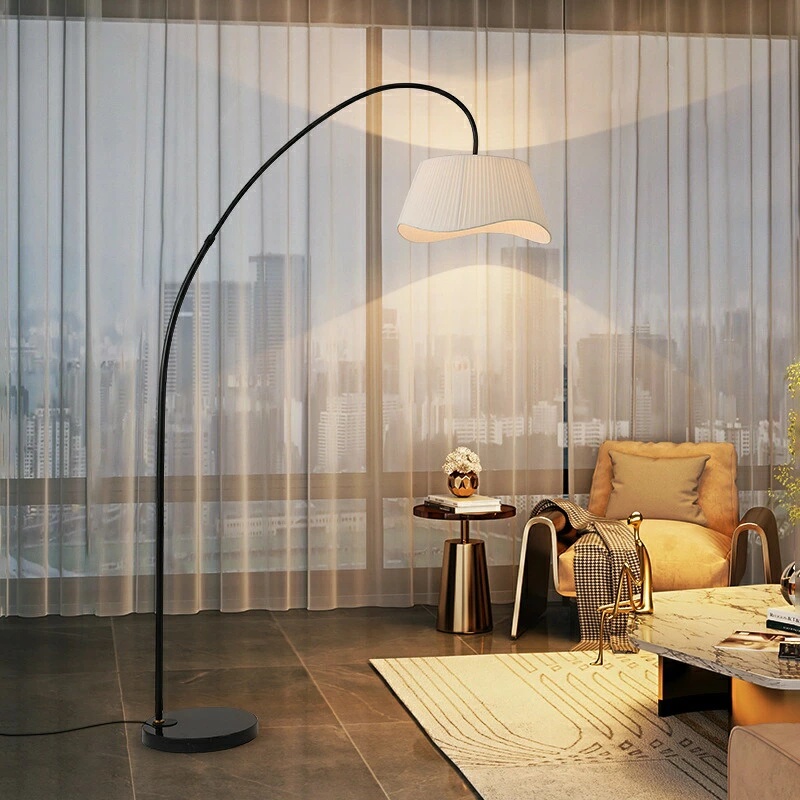 フロアライト アーチ 照明 おしゃれ 布 間接照明 照明器具 スタンドライト ルームライト 北欧 シンプル ナチュラル アンティーク クラシック リビング 寝室 書斎 一人暮らし かわいい インテリア ライト アーチ