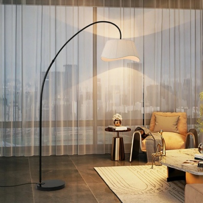フロアライト アーチ 照明 おしゃれ 布 間接照明 照明器具 スタンドライト ルームライト 北欧 シンプル ナチュラル アンティーク クラシック リビング 寝室 書斎 一人暮らし かわいい インテリア ライト アーチ