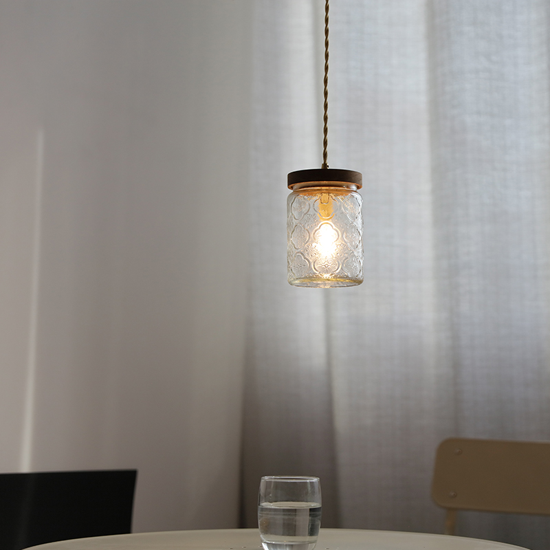 ペンダントライト ダイニング  北欧 ガラス ダクトレール用 アイアン 筒型 1灯  G9口金 led モダン シンプル レトロ デザイン 天井照明 シェードランプ  ライト 玄関 リビング  トイレ 寝室 洗面所 居間用 キッチン 食卓用  可愛い 階段 和風 クリア 光 影 花
