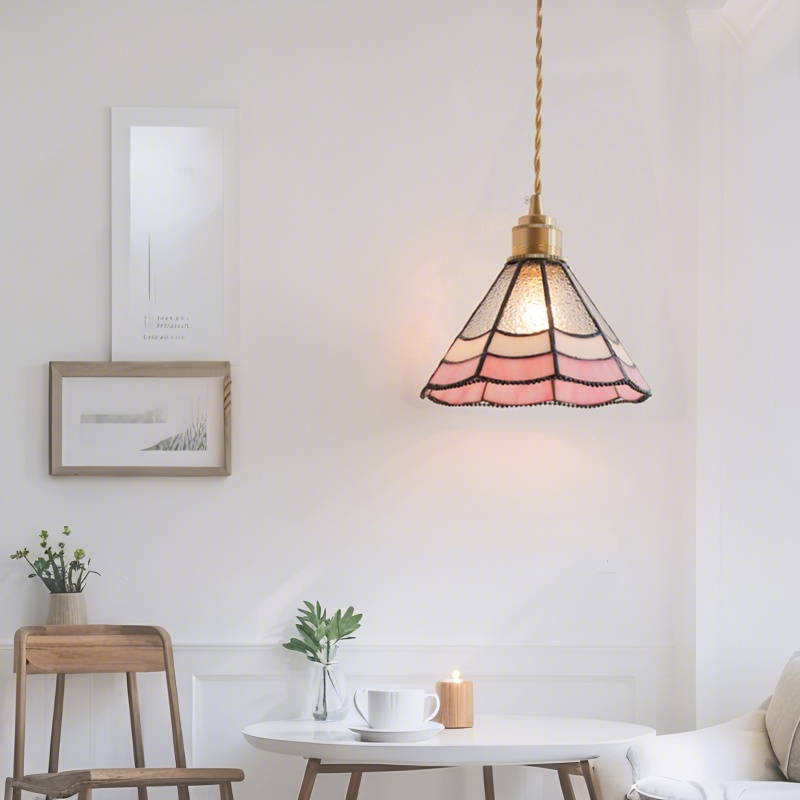 ペンダントライト ダイニング  北欧 ガラス ダクトレール用 アイアン 傘型 1灯 E26口金 led モダン シンプル レトロ デザイン 天井照明 シェードランプ  ライト 玄関 リビング  トイレ 寝室 洗面所 居間 キッチン 食卓  可愛い 階段 和風 ピンク 乙女心 山盛り