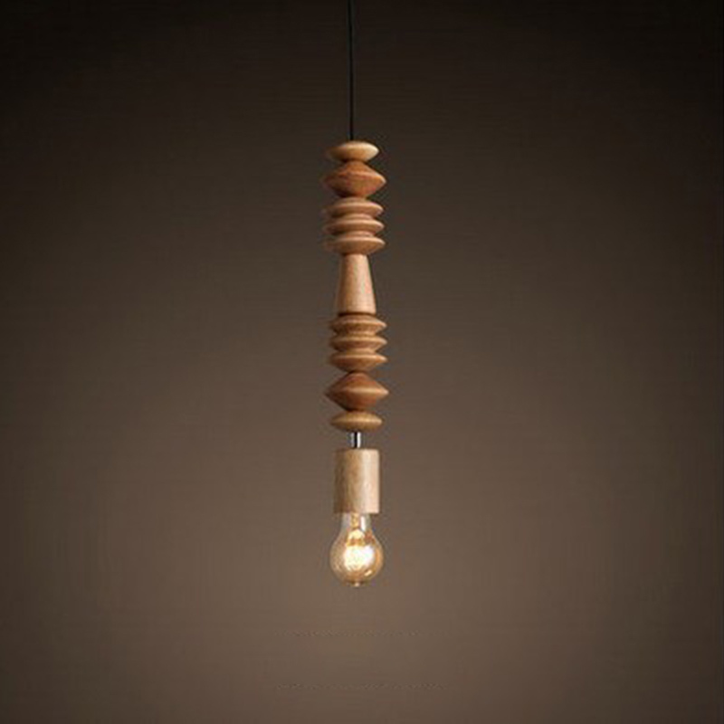 ペンダントライト ダイニング  北欧 木 胡桃色 ダクトレール用 アイアン 積み木 1灯 E26口金 led モダン シンプル レトロ デザイン 天井照明 シェードランプ  ライト 玄関 リビング  トイレ 寝室 洗面所 居間用 キッチン 食卓用  可愛い 階段 和風 ブロック