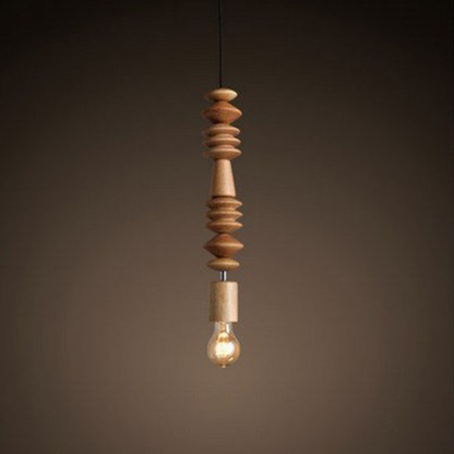 ペンダントライト ダイニング  北欧 木 胡桃色 ダクトレール用 アイアン 積み木 1灯 E26口金 led モダン シンプル レトロ デザイン 天井照明 シェードランプ  ライト 玄関 リビング  トイレ 寝室 洗面所 居間用 キッチン 食卓用  可愛い 階段 和風 ブロック