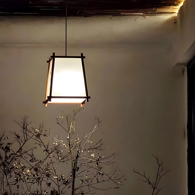 ペンダントライト ダイニング  北欧 布 木 織物 木枠 ダクトレール用 アイアン 台形 1灯 E26口金 led モダン シンプル レトロ デザイン 天井照明 フランス風 リビング  トイレ 寝室 洗面所 居間用 キッチン 食卓用  可愛い 階段 和風 グリーン 自然  雰囲気作り