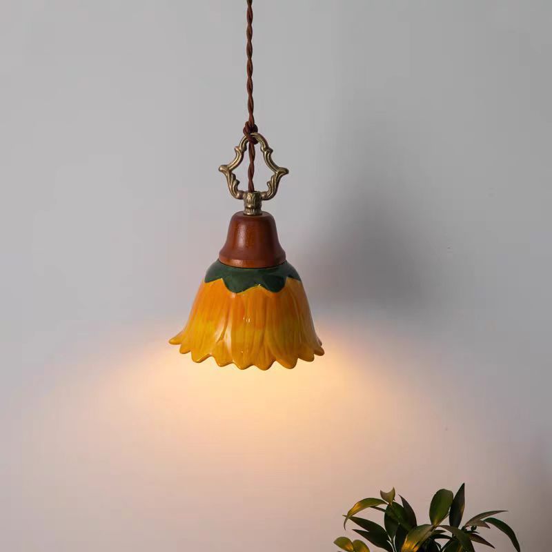 ペンダントライト 北欧 ダイニング おしゃれ 口金G9 陶器 磁器 食卓用 天井照明 花びら レトロ ナチュラル シンプル キッチン 玄関 シーリングライト カフェ 照明 おしゃれ セラミック リビング 居間 インテリア インダストリアル 寝室 カントリー 小型 引越し