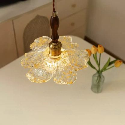 ペンダントライト 北欧 ダイニング ガラス 花 花びら スチール おしゃれ 1灯 口金E26 LED対応 モダン シンプル デザイン 照明 天井照明 子供部屋 玄関 リビング 寝室 洗面所 居間用 キッチン 簡単取付 引掛けシーリング ダクトレール