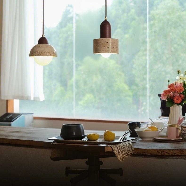 ペンダントライト 北欧 おしゃれ ダイニング 黄洞石 木 おしゃれ 1灯 口金E26 LED対応 モダン シンプル 照明 天井照明 シェードランプ 玄関 リビング 寝室 洗面所 居間用 キッチン 簡単取付 引掛けシーリング ダクトレール