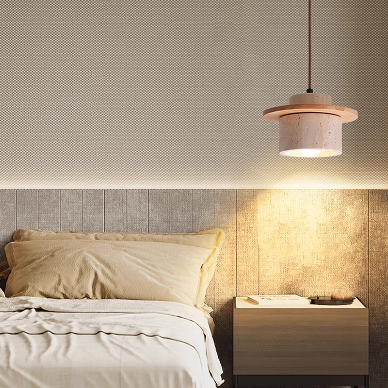 ペンダントライト 北欧 ダイニング 木 黄洞石 おしゃれ 1灯 口金E26 LED対応 モダン シンプル デザイン 照明 天井照明 シェードランプ ライト 玄関 リビング 寝室 洗面所 居間用 キッチン 簡単取付 引掛けシーリング おしゃれ ダクトレール