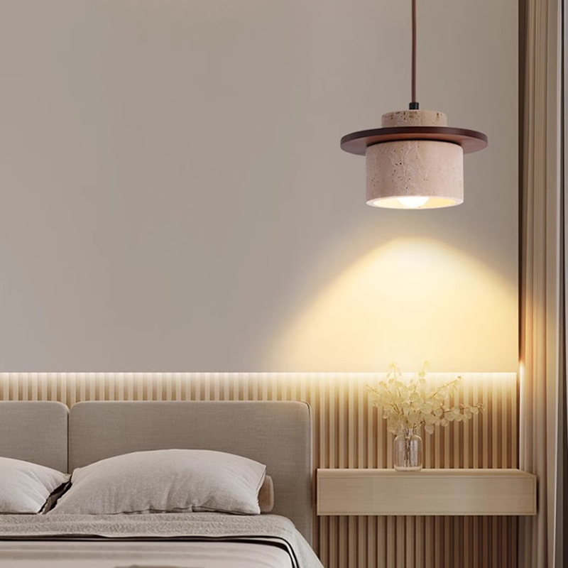 ペンダントライト 北欧 ダイニング 木 黄洞石 おしゃれ 1灯 口金E26 LED対応 モダン シンプル デザイン 照明 天井照明 シェードランプ ライト 玄関 リビング 寝室 洗面所 居間用 キッチン 簡単取付 引掛けシーリング おしゃれ ダクトレール