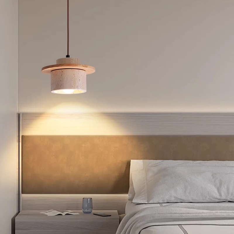 ペンダントライト 北欧 ダイニング 木 黄洞石 おしゃれ 1灯 口金E26 LED対応 モダン シンプル デザイン 照明 天井照明 シェードランプ ライト 玄関 リビング 寝室 洗面所 居間用 キッチン 簡単取付 引掛けシーリング おしゃれ ダクトレール