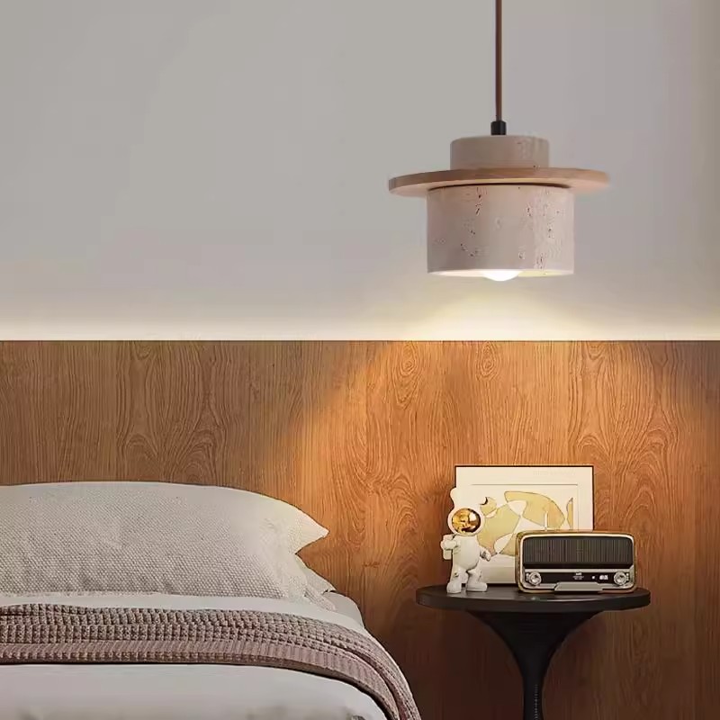 ペンダントライト 北欧 ダイニング 木 黄洞石 おしゃれ 1灯 口金E26 LED対応 モダン シンプル デザイン 照明 天井照明 シェードランプ ライト 玄関 リビング 寝室 洗面所 居間用 キッチン 簡単取付 引掛けシーリング おしゃれ ダクトレール