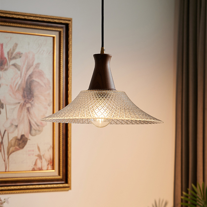 ペンダントライト おしゃれ ガラス 木 レトロ 1灯 吊下げ灯 天井照明 間接照明 北欧 LED電球 洋風 キッチン 照明器具 トイレ 階段 引掛シーリング ダクトレール 電気 モダン シンプル  リビング ダイニング インテリア照明 食卓 和室 癒やし 省エネ