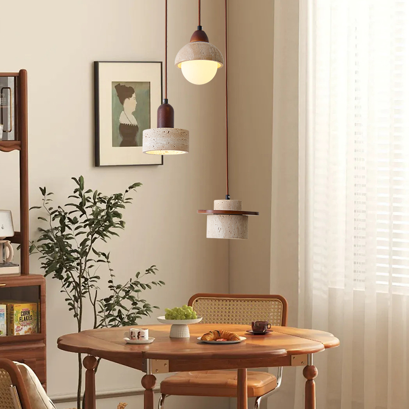 ペンダントライト 北欧 おしゃれ ダイニング 黄洞石 木 おしゃれ 1灯 口金E26 LED対応 モダン シンプル 照明 天井照明 シェードランプ 玄関 リビング 寝室 洗面所 居間用 キッチン 簡単取付 引掛けシーリング ダクトレール