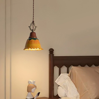 ペンダントライト 北欧 ダイニング おしゃれ 口金G9 陶器 磁器 食卓用 天井照明 花びら レトロ ナチュラル シンプル キッチン 玄関 シーリングライト カフェ 照明 おしゃれ セラミック リビング 居間 インテリア インダストリアル 寝室 カントリー 小型 引越し