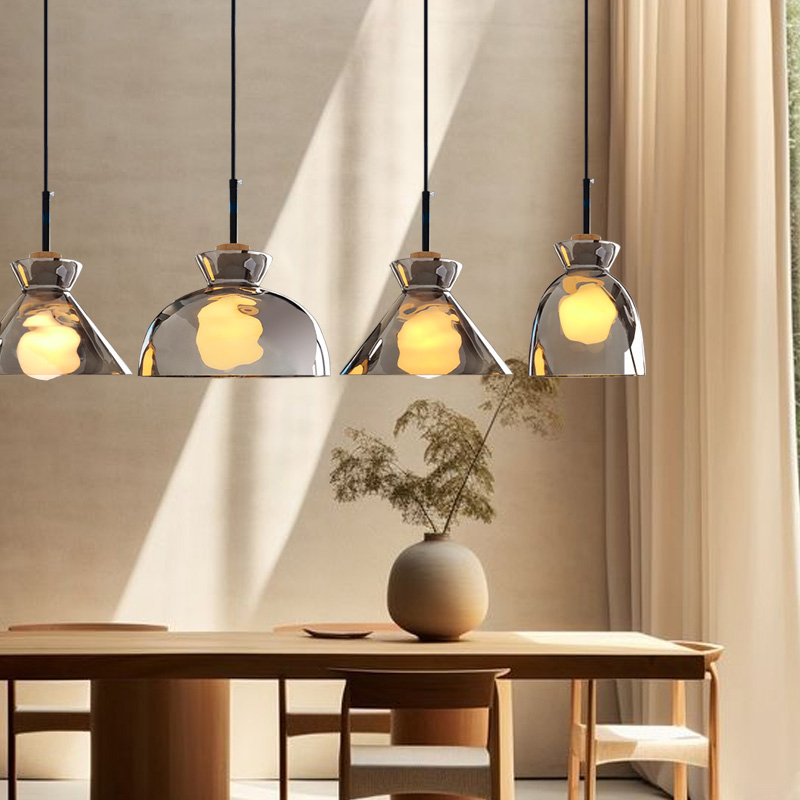 ペンダントライト 北欧 ガラス ダイニング おしゃれ 1灯 口金E26 LED対応 アイアン 金属 モダン シンプル デザイン 照明 天井照明 ライト 玄関 リビング 寝室 洗面所 居間 キッチン ダクトレール 引掛けシーリング 北欧