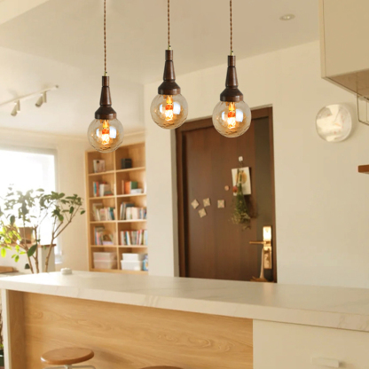 ペンダントライト 北欧 ガラス ダイニング おしゃれ 1灯 口金G9 LED対応 木 金属 モダン シンプル デザイン 照明 天井照明 ライト 玄関 リビング 寝室 洗面所 居間 キッチン ダクトレール 引掛けシーリング 北欧