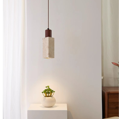 ペンダントライト 北欧 ダイニング 木 黄洞石 おしゃれ 1灯 口金E26 LED対応 モダン シンプル デザイン 照明 天井照明 シェードランプ ライト 玄関 リビング 寝室 洗面所 居間用 キッチン 簡単取付 引掛けシーリング おしゃれ ダクトレール