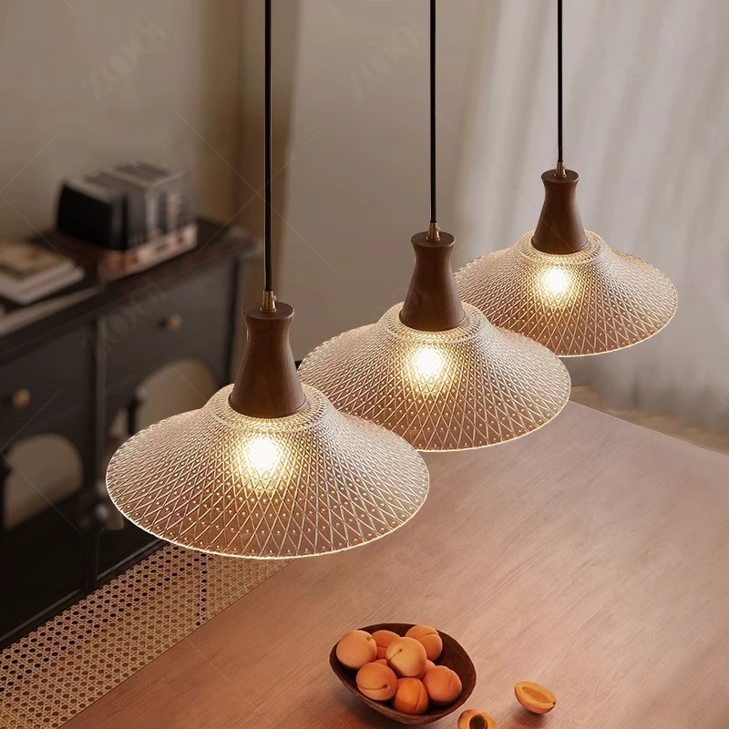 ペンダントライト おしゃれ ガラス 木 レトロ 1灯 吊下げ灯 天井照明 間接照明 北欧 LED電球 洋風 キッチン 照明器具 トイレ 階段 引掛シーリング ダクトレール 電気 モダン シンプル  リビング ダイニング インテリア照明 食卓 和室 癒やし 省エネ