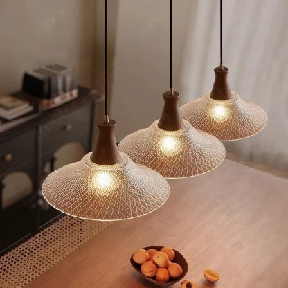 ペンダントライト おしゃれ ガラス 木 レトロ 1灯 吊下げ灯 天井照明 間接照明 北欧 LED電球 洋風 キッチン 照明器具 トイレ 階段 引掛シーリング ダクトレール 電気 モダン シンプル  リビング ダイニング インテリア照明 食卓 和室 癒やし 省エネ