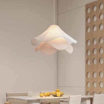 ペンダントライト ダイニング 北欧 布 1灯 E26 led モダン シンプル レトロ デザイン 天井照明 シェードランプ ライト 玄関 リビング トイレ 寝室 洗面所 居間用 キッチン 食卓用 ダクトレール用 可愛い 階段 玄関 小さい clear 自然